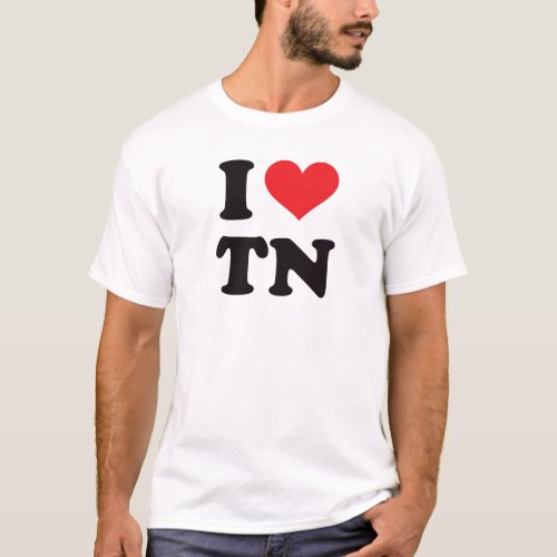 I Heart TN _ Tennessee T_Shirt