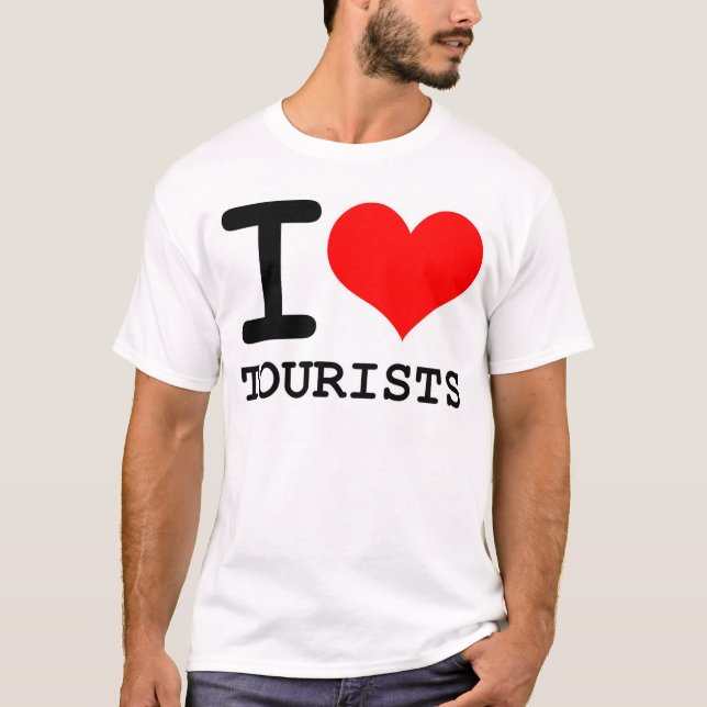 I [heart] Tourists T-Shirt (Front)