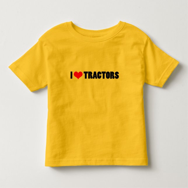 I heart tractors! toddler t-shirt (Front)