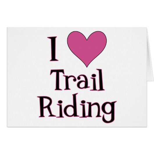 I Heart Trail Riding Cards (Front Horizontal)
