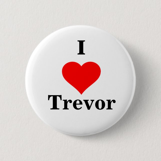 I Heart Trevor Button (Front)