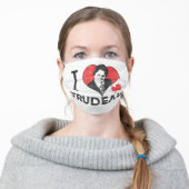I Heart Trudeau Adult Cloth Face Mask (Worn)