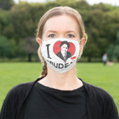 I Heart Trudeau Adult Cloth Face Mask (Outside)