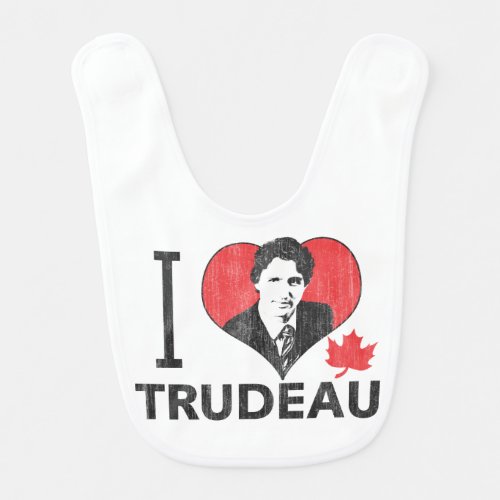 I Heart Trudeau Bib
