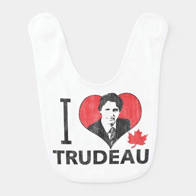 I Heart Trudeau Bib (Front)