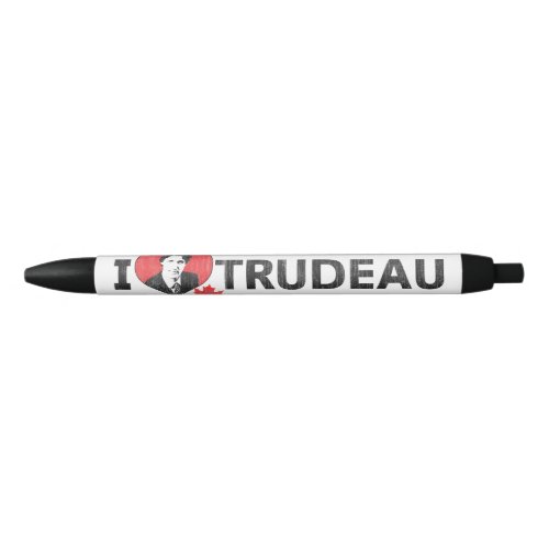 I Heart Trudeau Black Ink Pen