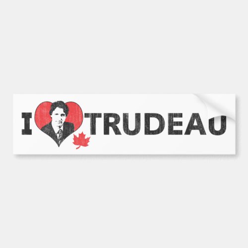 I Heart Trudeau Bumper Sticker