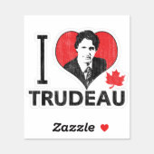 I Heart Trudeau Contour Cut Sticker (Sheet)