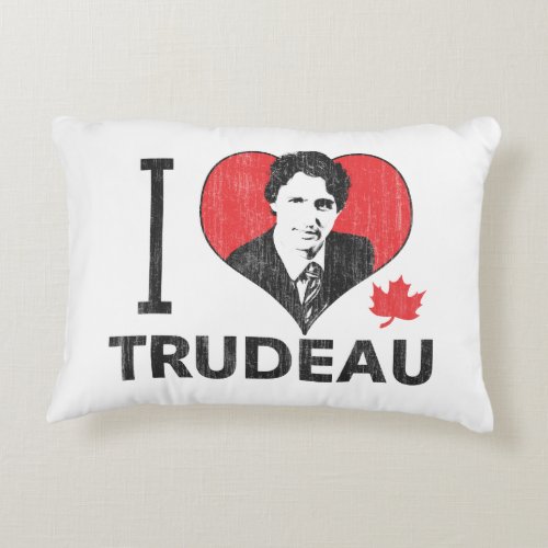 I Heart Trudeau Decorative Pillow