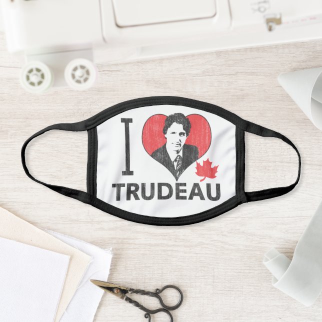 I Heart Trudeau Face Mask (Insitu)
