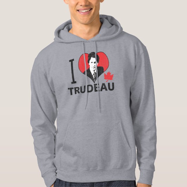 I Heart Trudeau Hoodie (Front)