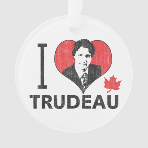 I Heart Trudeau Ornament