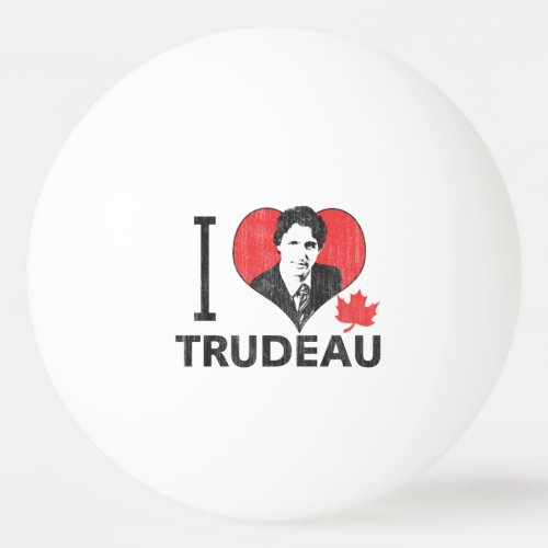 I Heart Trudeau Ping_Pong Ball