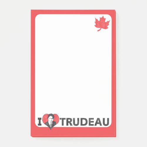 I Heart Trudeau Post_it Notes