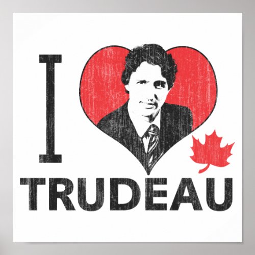 I Heart Trudeau Poster