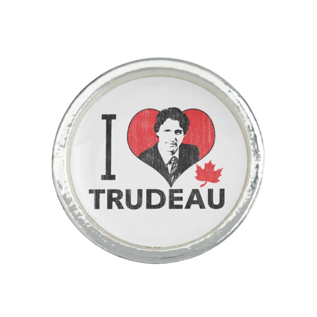 I Heart Trudeau Ring (Front)