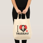 I Heart Trudeau Tote Bag (Front (Product))