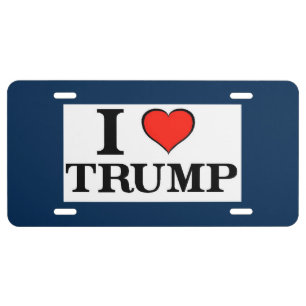 I Heart Trump License Plate