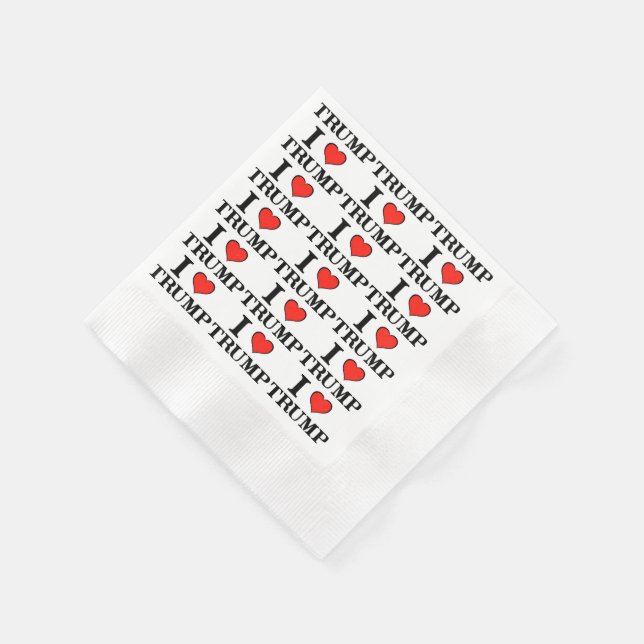 I Heart Trump Napkins (Corner)