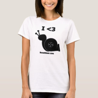 I Heart Turbo Snail - Womens T-Shirt by BoostGear
