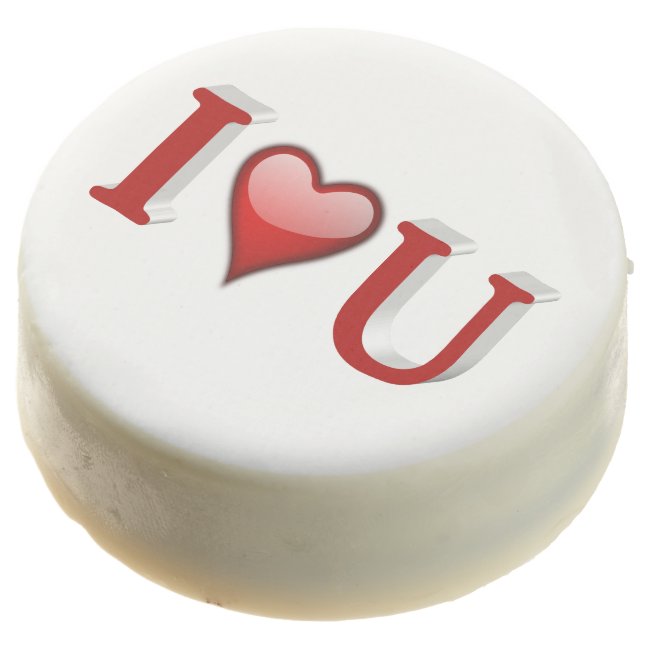 I heart U 3D Valentine's Day Dipped Oreo Cookies