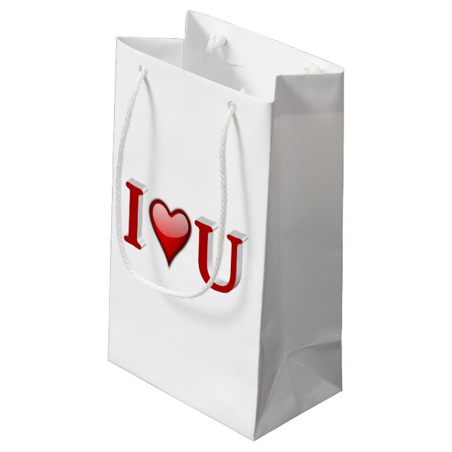 I heart U 3D Valentine's Day Gift Bags