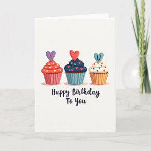 I Heart U Birthday Treat Card