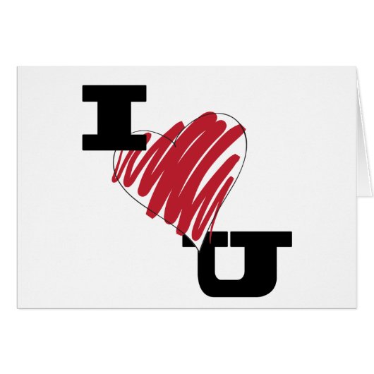 I heart U Cards (Front Horizontal)