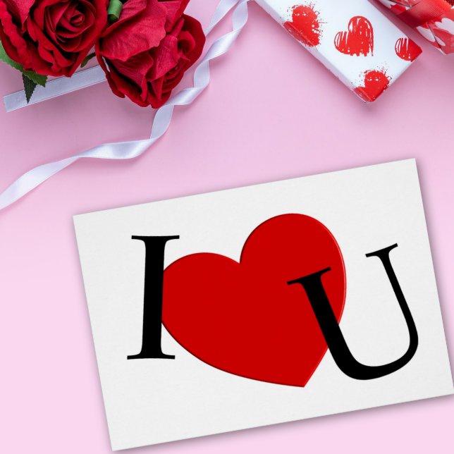 I Heart U Love Card, Extra Large Cards (Creator Uploaded)