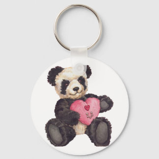 I Heart U Panda Keychain