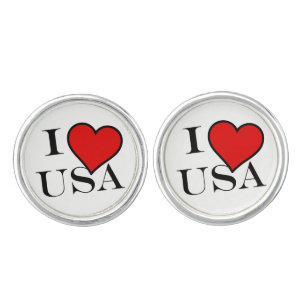 I Heart USA bk clcnt Cufflinks