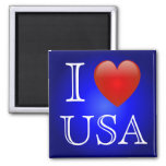 I Heart USA Magnet