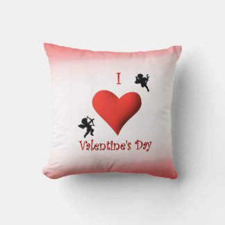 I Heart Valentine's Day Mojo Throw Pillow