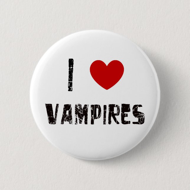 i heart vampires button (Front)