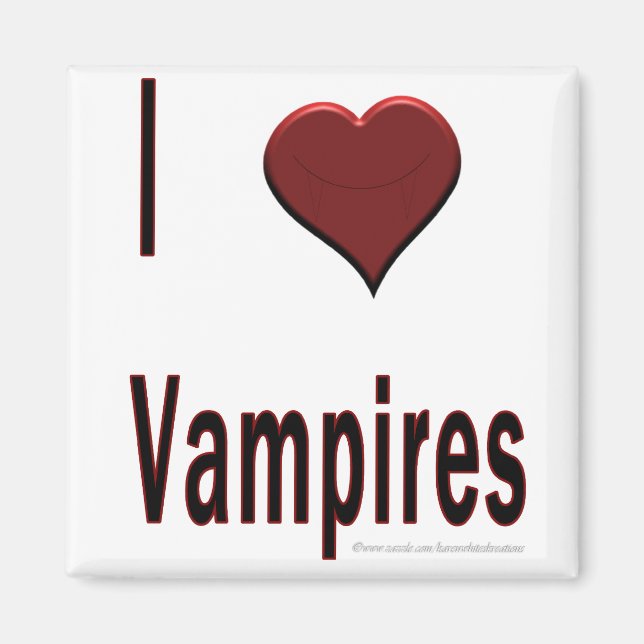 I Heart Vampires Magnet (Front)