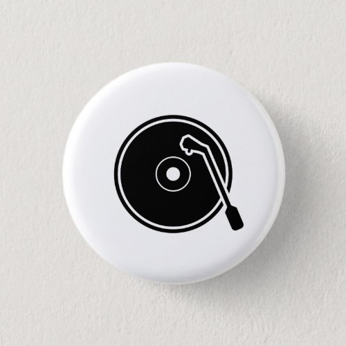 I Heart Vinyl Pictogram Button
