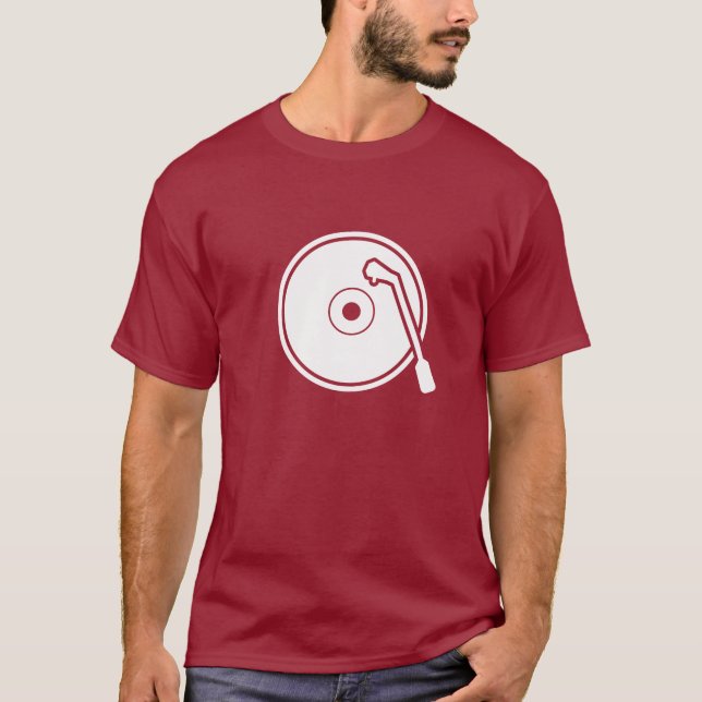 I Heart Vinyl Pictogram T-Shirt (Front)