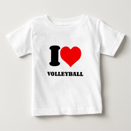 I HEART VOLLEYBALL BABY T_Shirt