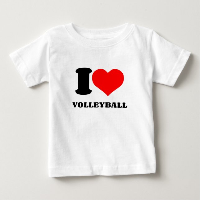I HEART VOLLEYBALL BABY T-Shirt (Front)