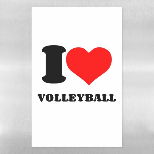 I HEART VOLLEYBALL MAGNETIC DRY ERASE SHEET