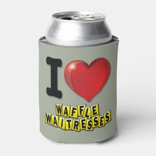 I Heart Waffle Waitresses Can Cooler