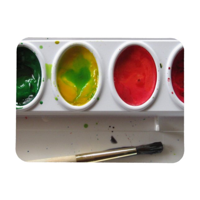 I Heart Watercolors Magnet (Horizontal)