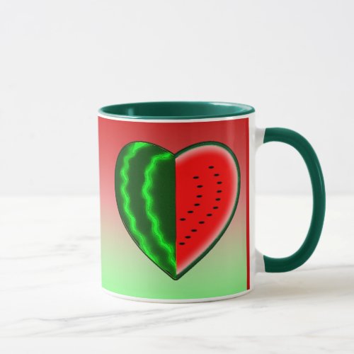 I Heart Watermelon Mug