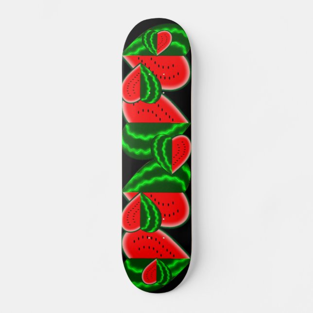 I (Heart) Watermelon Skateboard Deck (Front)