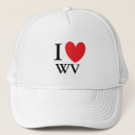 I Heart West Virginia Trucker Hat at Zazzle