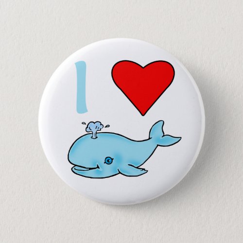 I Heart Whales Products Button