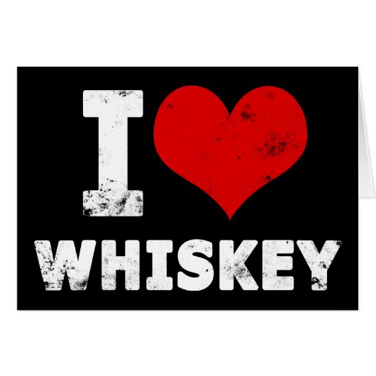 I Heart Whiskey Cards (Front Horizontal)