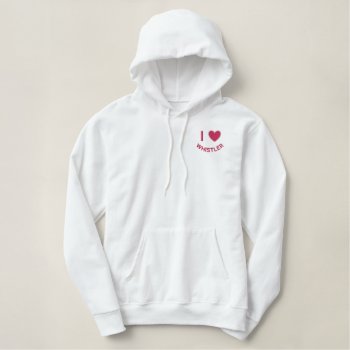 I Heart Whistler Bc Embroidered Hoodie by Stitchbaby at Zazzle