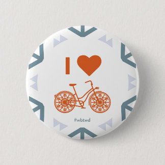 I Heart Winter Biking - Large Pin