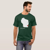 I Heart Wisconsin - Customizable City T-Shirt (Front Full)